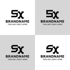 Letters SX Monogram Logo Set, suitable for any business with XS or SX initials