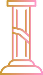 Broken Pillar Vector Icon