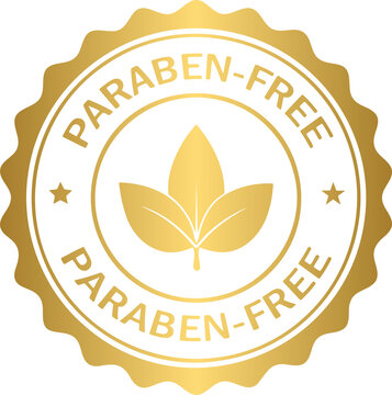 Golden paraben free stamp badge