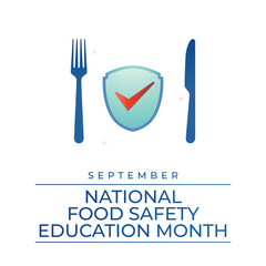 vector graphic of National Food Safety Education Month ideal for National Food Safety Education Month celebration.