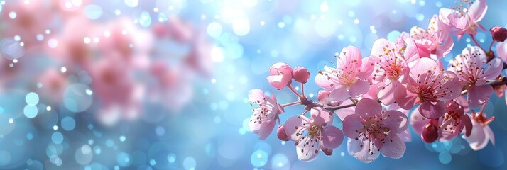 Fototapeta premium Elegant abstract flower background banner 
