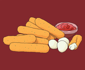 Mozzarella Sticks Cheese Stick Dish