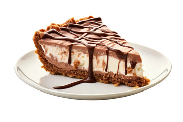 Glowing Slice: A Radiant Culinary Delight on a Clear PNG or White Background.