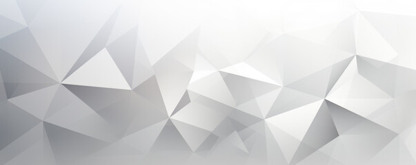 Fototapeta premium Abstract background for an innovation program proposal with combination of white and light grey colour in geometrical design