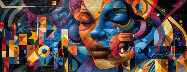 Graffiti artwork reflecting cultural influences