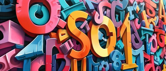 Graffiti featuring stylized typography and fonts