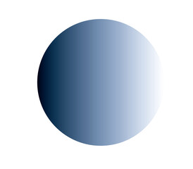 blue sphere isolated on white
