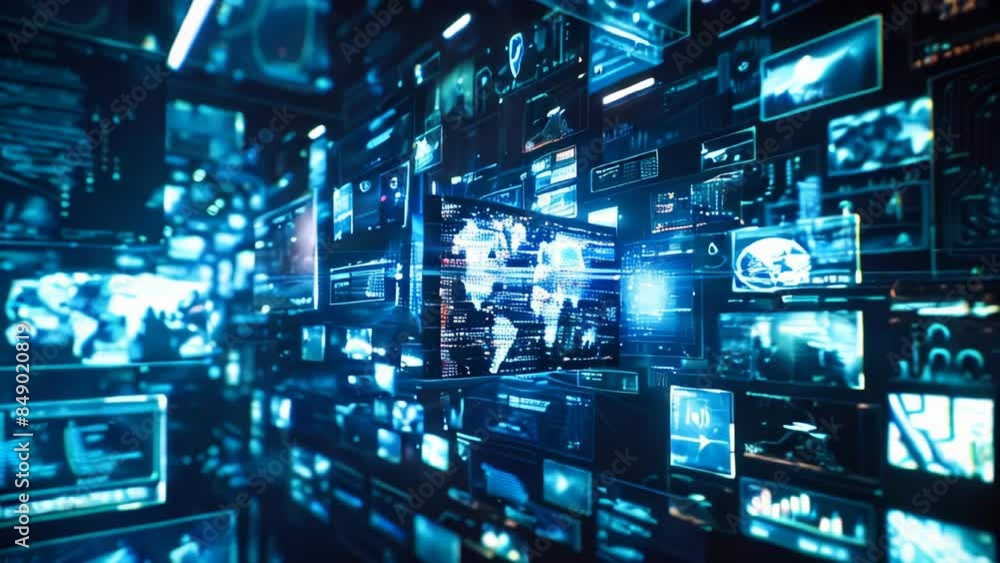 Poster global connections and data transfer concept background