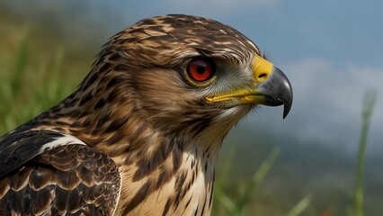 Obraz premium Red-Tailed Hawk Close Up