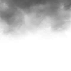 Fototapeta premium dark rain clouds isolated on transparent background 