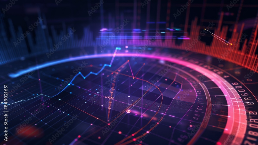 Poster A radar chart comparing financial ratios and key performance indicators (KPIs) across different time periods.