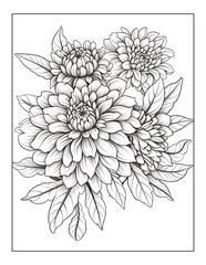 Flower Coloring Page Design