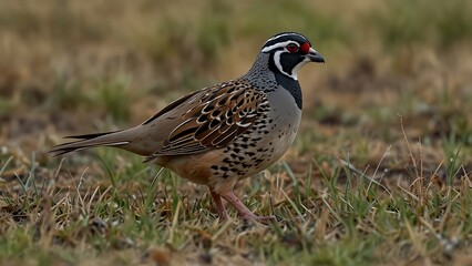 Grassy Hideout: Quail Bird's Natural Habitat