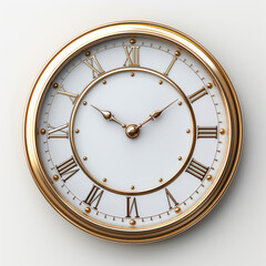 Fototapeta premium icon of a clock on a white background