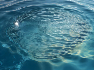 Fototapeta premium Realistic Water Surface with Ripples and Crystal-Clear Water Surface.