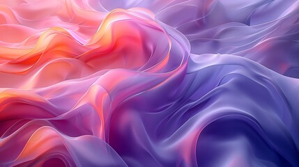 Fototapeta premium Soft ellipses with pastel colors creating a soothing effect, light lavender and coral, hd quality, digital art, smooth blending, geometric precision, modern design, artistic composition, serene 