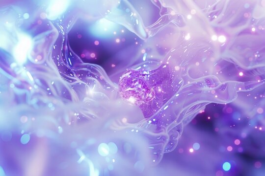hydrogen particles imploding and bursting with enormous force and generating intense glowing energy output