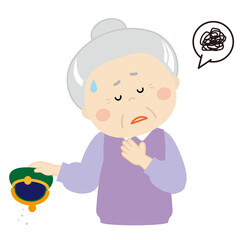 お金がなくて困っていシニア女性2