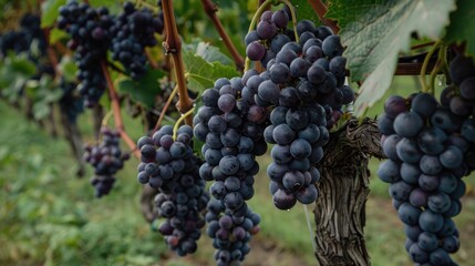 Obraz premium Grapes grown for winemaking