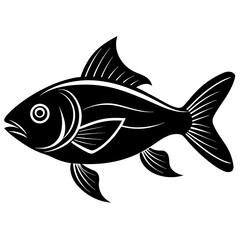 fish vector silhouette illustration svg file