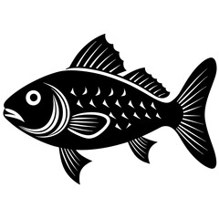 fish vector silhouette illustration svg file