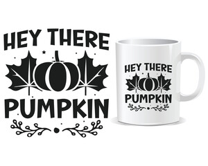 Fall Autumn Mug design vector, autumn vector, mug design