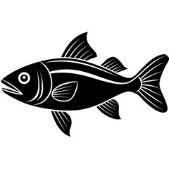 fish vector silhouette illustration svg file