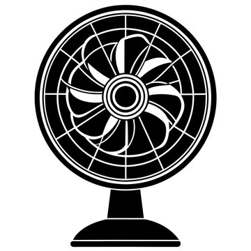 recommend clip art: the fan vector silhouette illustration svg file