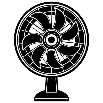 recommend clip art: the fan vector silhouette illustration svg file