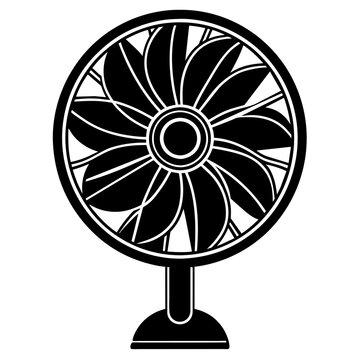recommend clip art: the fan vector silhouette illustration svg file