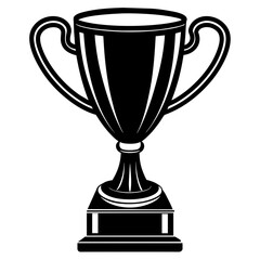 trophy vector silhouette illustration svg file