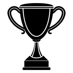 trophy vector silhouette illustration svg file