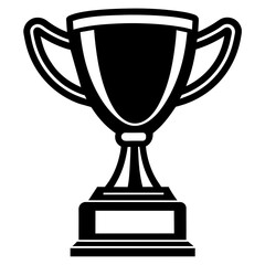 trophy vector silhouette illustration svg file