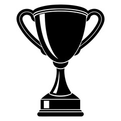 trophy vector silhouette illustration svg file