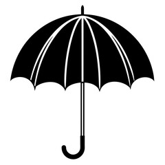 umbrella vector silhouette illustration svg file