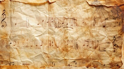 Vintage music notes