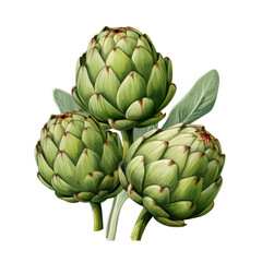 Fototapeta premium Artichokes Hand Drawn Vector
