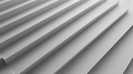 Obraz premium Light grey background with white geometric lines, minimalist composition with a touch of depth and dimension.