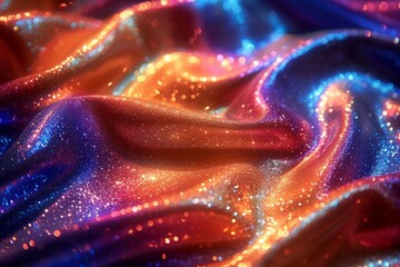 Glimmering Holographic Backgrounds: Iridescent Shimmer and Shine