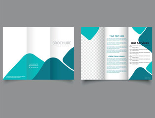 Creative Corporate Business Trifold Brochure Template Design, abstract business Trifold brochure, vector brochure template design. Brochure design, cover, annual report, poster.