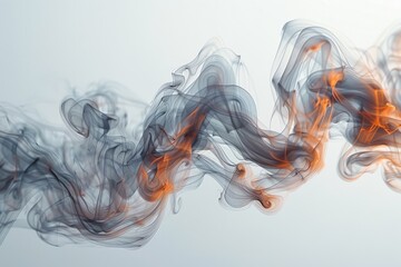 Ethereal Ink: Swirling Smoke and Ink Create Flowing Patterns