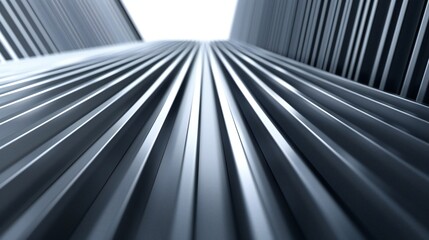 Naklejka premium Straight lines in shades of grey, forming minimalist patterns and shapes, creating a serene and modern atmosphere.