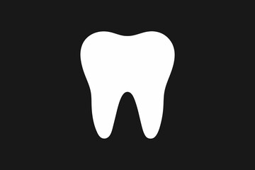 Single White Tooth Isolated Vector,single white tooth isolated on black background, tooth, dental, dentist, teeth, human, health, care, 