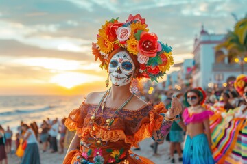 Joyous Dia de los Muertos Festivities in Veracruz

