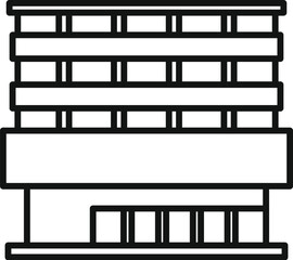 Modern building facade with large windows and balconies, showcasing contemporary architecture
