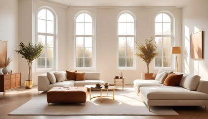 white and gold theme modern interior