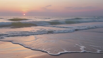 Great sunset horizon over the ocean