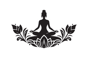 Yoga for beginners vector art.