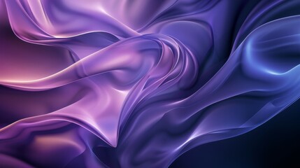 Obraz premium Abstract flowing background in purple and blue, with smooth curves and depth