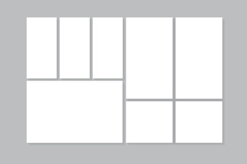 Moodboard grid Photo collage layout
